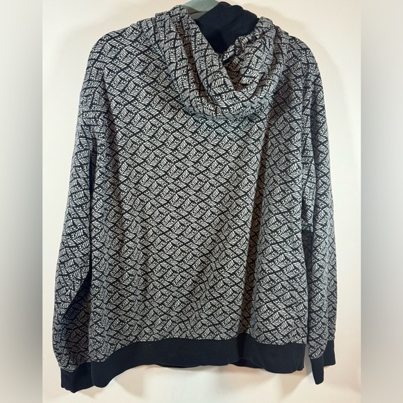 Nike NSW Sports Essentials AOP Fleece Hoodie Black  Men’s Large - Picture 3 of 9